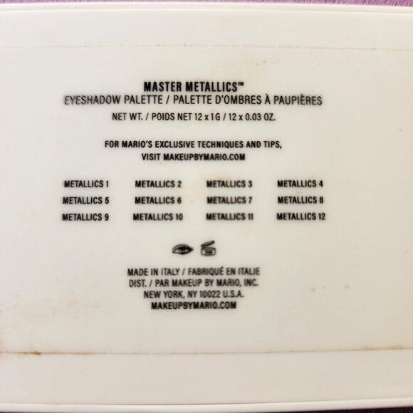 Makeup By Mario Master Metallics Palette Gently Used Jewel Tones - Picture 6 of 6